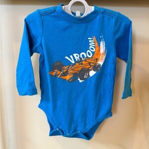 Okie Dokie Baby Boys Blue One Piece Bodysuit Size 9 Months